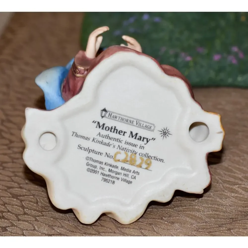 Mother Mary 2001 Thomas Kinkade Nativity Collection HAWTHORNE VILLAGE Retired